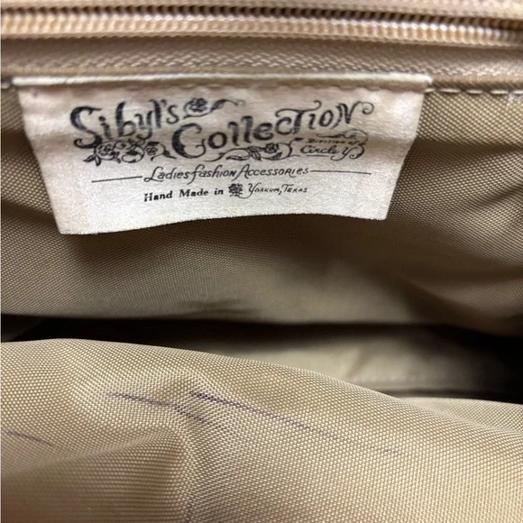 1990s Sibyl Circle Y Southwestern Design Handbag Purse - Picture 10 of 10